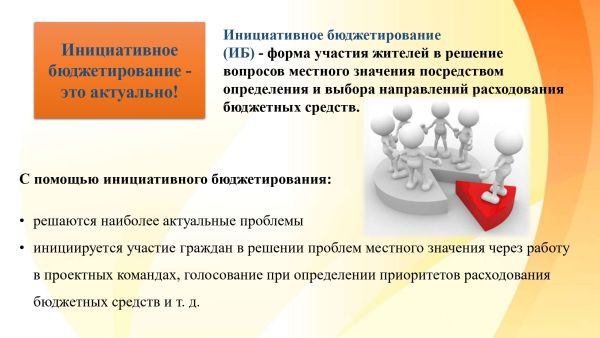 Инициативные проекты и инициативное бюджетирование разница